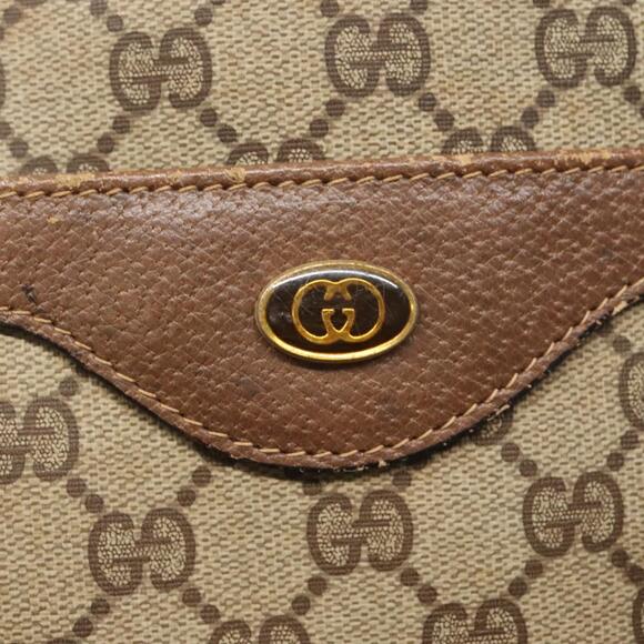 GUCCI GG Supreme Web Sherry Line Tote Bag Pvc Beige Red 39 02 003 - Picture 14 of 16